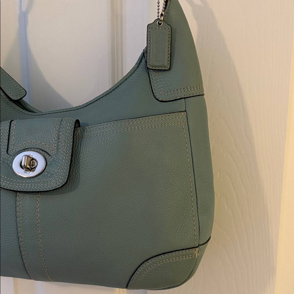 Vintage Coach Hamilton Pebbled Leather Hobo - Picture 3 of 12